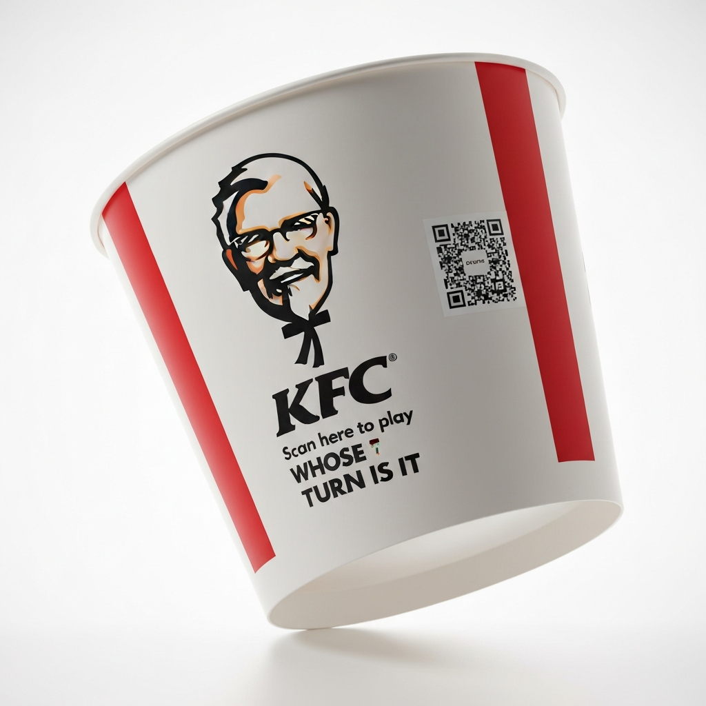 KFC Bucket with QR Code